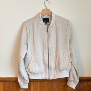 Banana Republic Cream Bomber Jacket